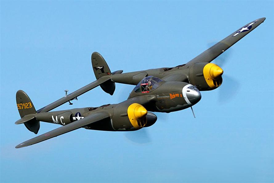 FlightLine RC P-38L Lightning Allied Green  RC Airplane