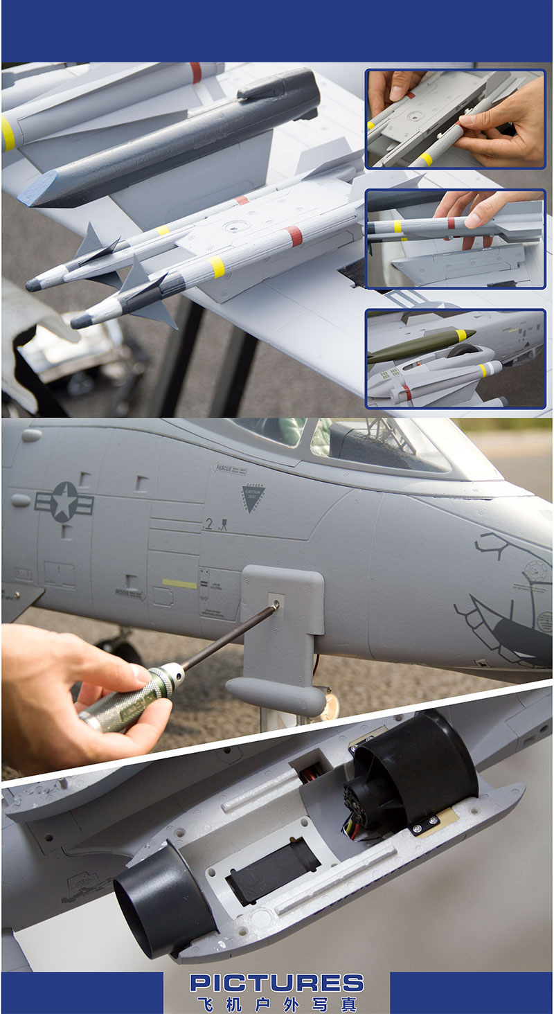 Freewing A-10 Thunderbolt II Super Scale Twin 80mm EDF Jet RC airplane 