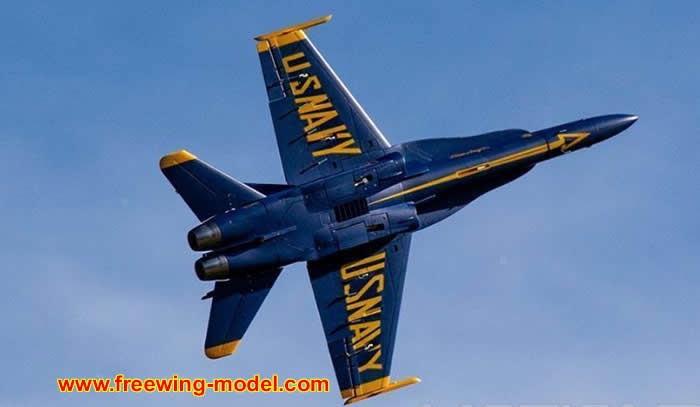 >Freewing F/A-18C Hornet Blue Angels 90mm EDF Jet PNP RC Airplane