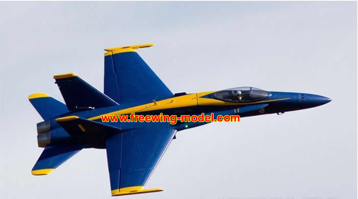 >Freewing F/A-18C Hornet Blue Angels 90mm EDF Jet PNP RC Airplane