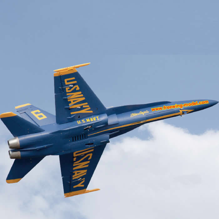 >Freewing F/A-18C Hornet Blue Angels 90mm EDF Jet PNP RC Airplane