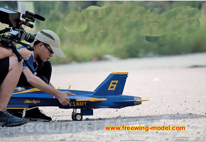 >Freewing F/A-18C Hornet Blue Angels 90mm EDF Jet PNP RC Airplane