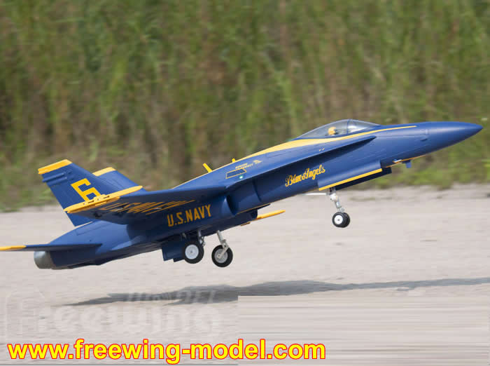 >Freewing F/A-18C Hornet Blue Angels 90mm EDF Jet PNP RC Airplane