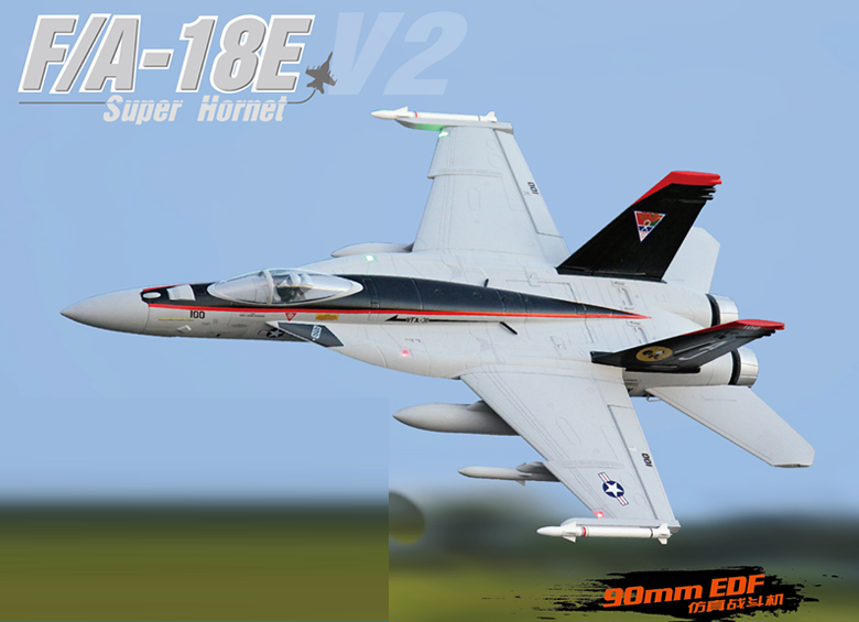 F/A-18E Hornet V2 90mm EDF Thrust Vectoring Jet