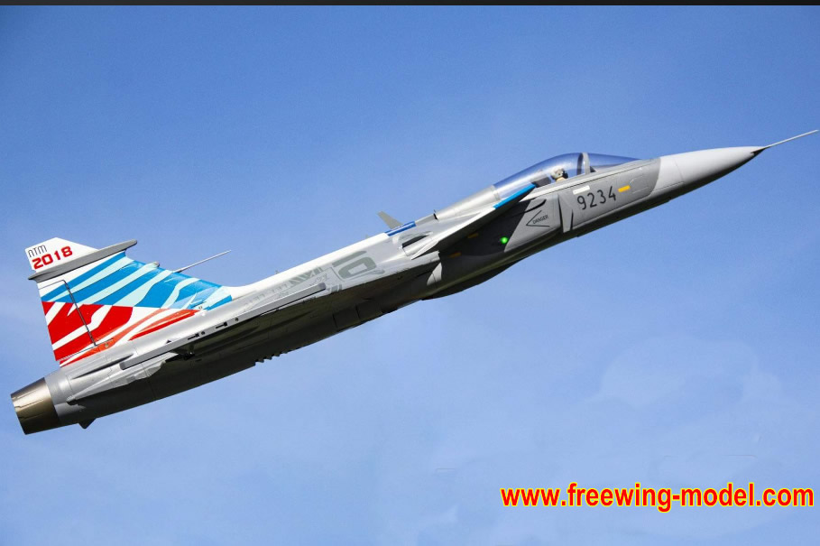 Freewing JAS 39 Gripen 80mm EDF Jet ARF Plus Servos RC Airplane