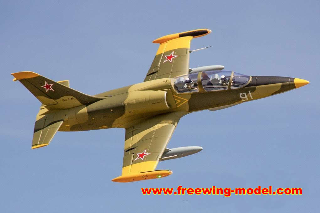 Freewing L-39 Albatros Camo 80mm EDF Jet ARF PLUS Servo RC airplane