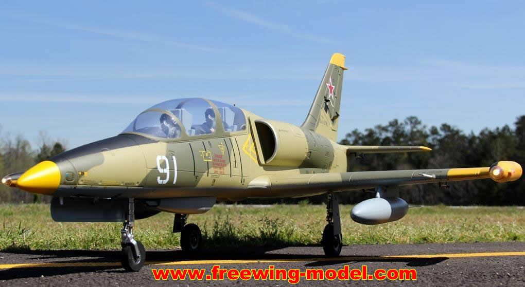 Freewing L-39 Albatros Camo 80mm EDF Jet ARF PLUS Servo RC airplane