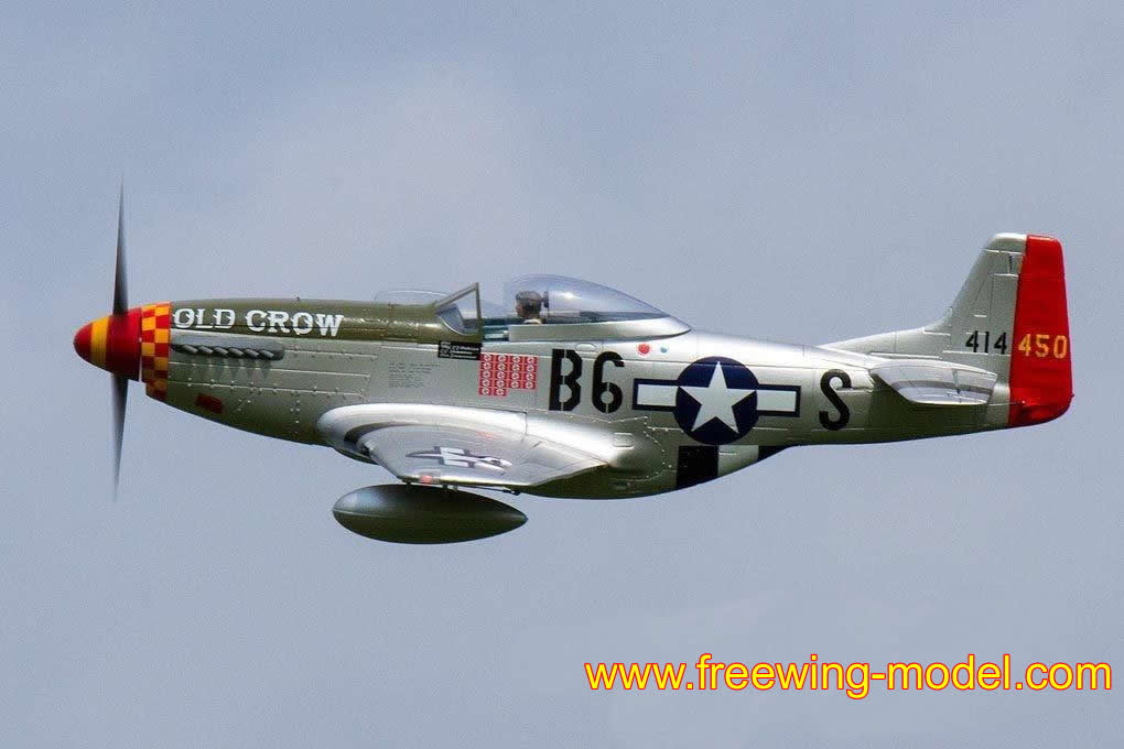 Freewing P-51D HP Old Crow 1410mm (55 inch) Wingspan PNP RC Airplane