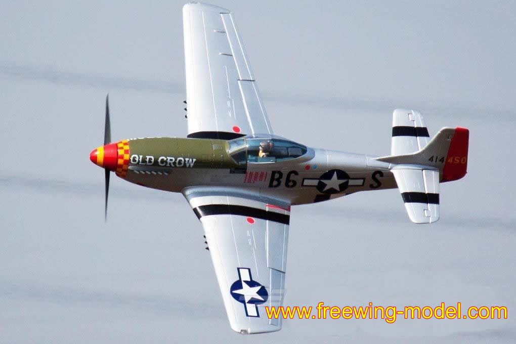 Freewing P-51D HP Old Crow 1410mm (55 inch) Wingspan PNP RC Airplane