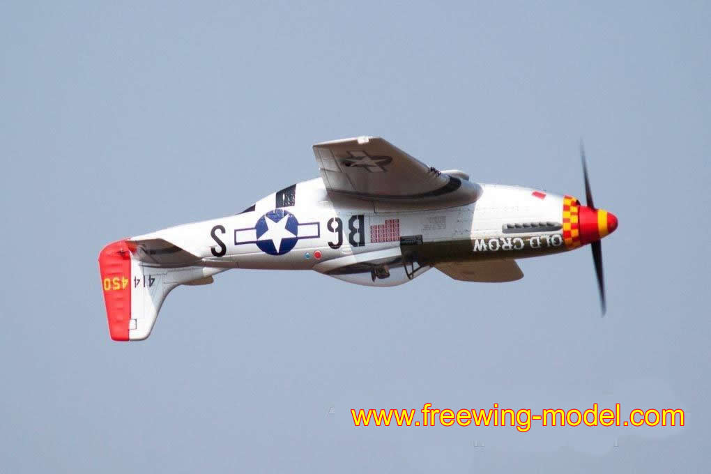 Freewing P-51D HP Old Crow 1410mm (55 inch) Wingspan PNP RC Airplane