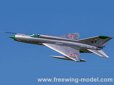 Freewing Mig-21 silver 80mm EDF Jet PNP Rc Airplane