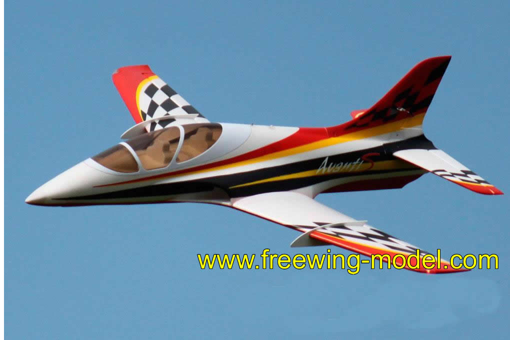 Red color Freewing Avanti S 80mm EDF JET RC airplane