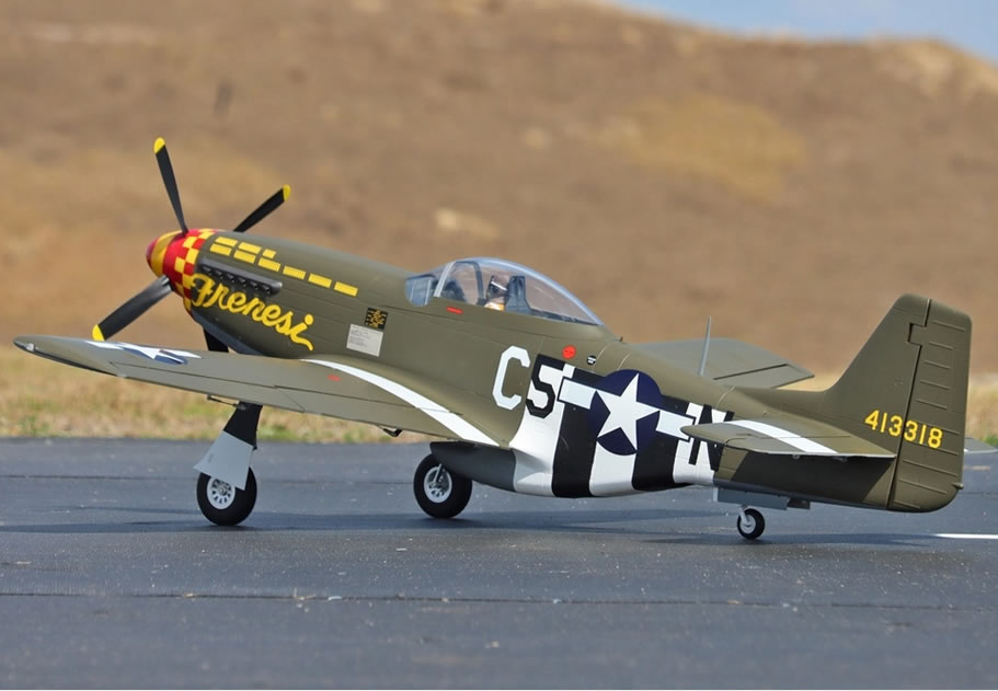 FlightLine P-51D Mustang 1600mm (63 inch) Wingspan - PNP RC Airplane