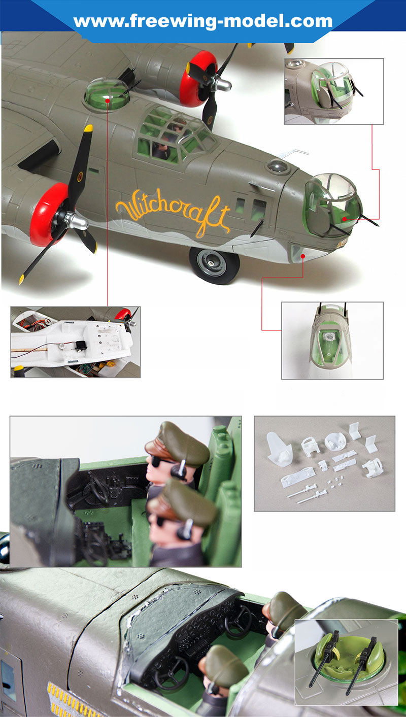 >FlightLine RC B-24 Liberator OLIVE DRAB 2000mm (78 inch) Wingspan PNP RC Airplane