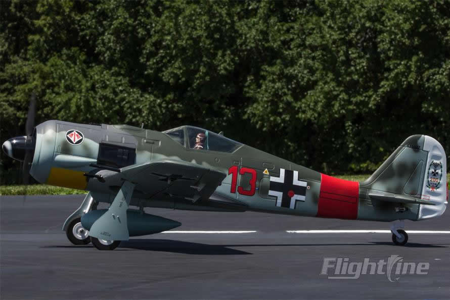 FlightLine RC FW-190 V2 1120mm Wingspan - PNP RC Airplane