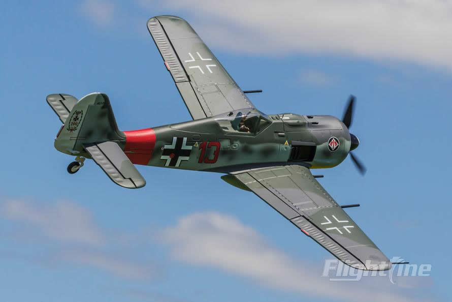 FlightLine RC FW-190 V2 1120mm Wingspan - PNP RC Airplane