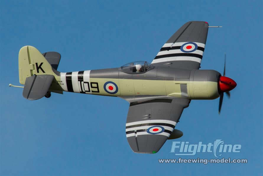 FlightLine RC Hawker Sea Fury 1200mm Wingspan PNP RC Airplane