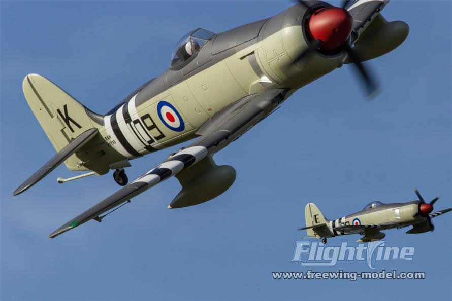 FlightLine RC Hawker Sea Fury 1200mm Wingspan PNP RC Airplane