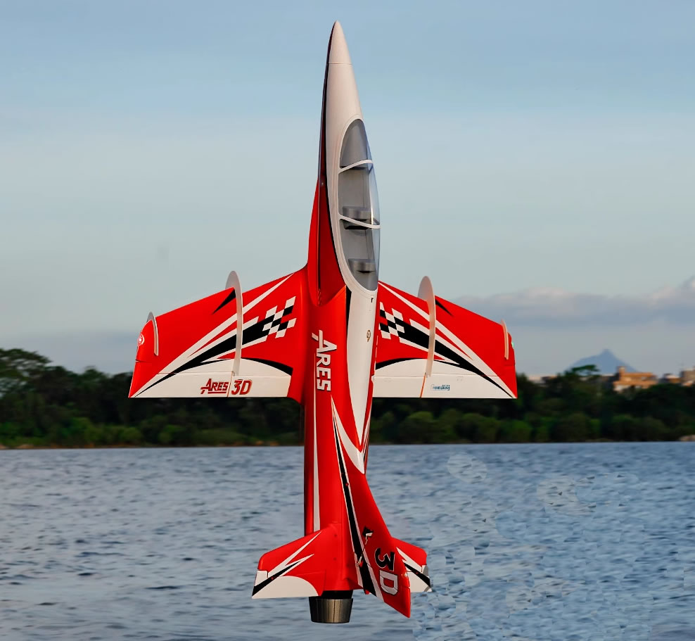 Freewing Ares 3D 90mm  EDF Sport Jet flight demo unboxing review