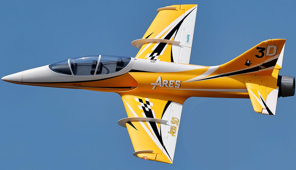 Freewing Ares 3D 90mm  EDF Sport Jet flight demo unboxing review