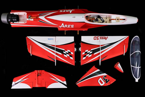 freewing ares Red 3d 90mm jet spare parts