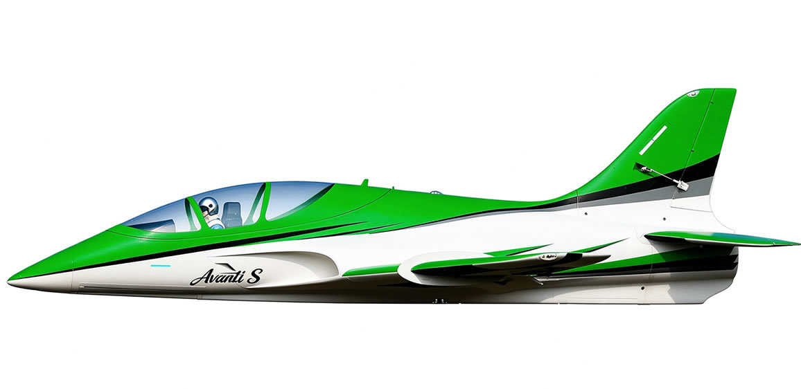 Freewing Avanti S Green High Performance 90mm EDF Sport 8S PNP Jet