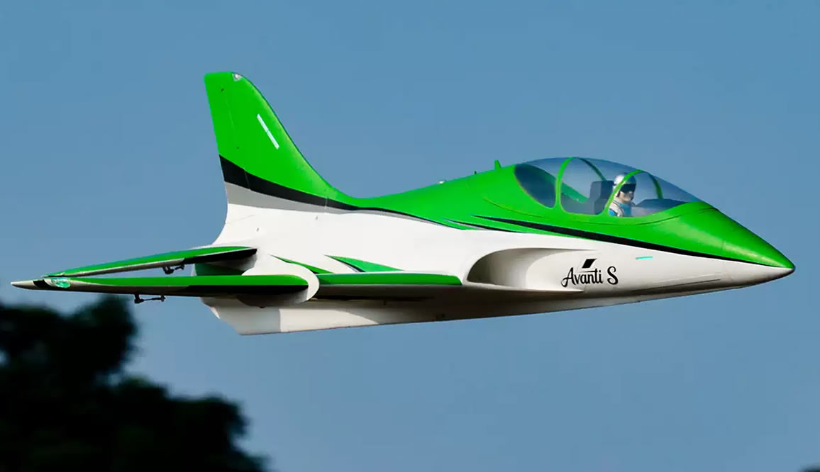 Freewing Avanti S Green High Performance 90mm EDF Sport 8S PNP Jet
