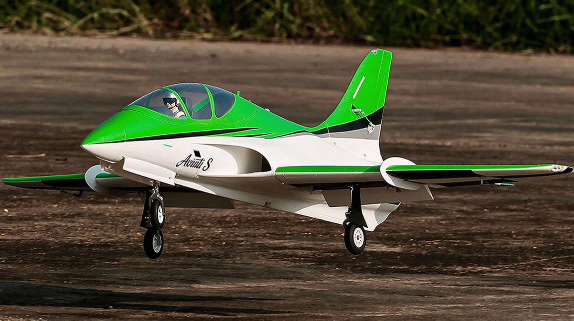 Freewing Avanti S Green High Performance 90mm EDF Sport 8S PNP Jet