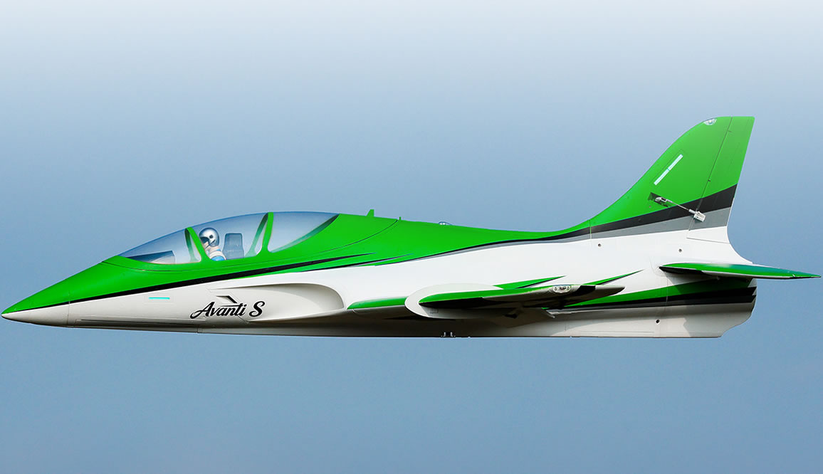 Freewing Avanti S Green High Performance 90mm EDF Sport 8S PNP Jet