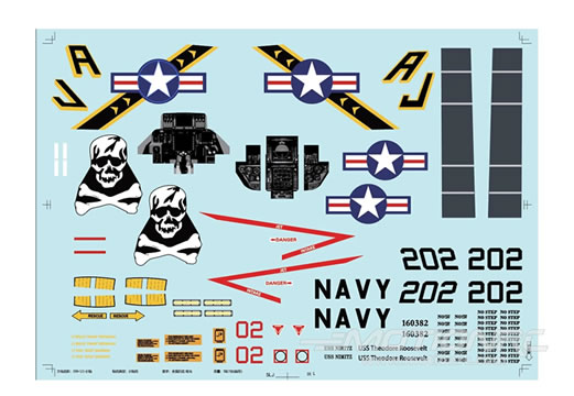 Freewing 64mm EDF F-14 Tomcat Water Slide Decal Set