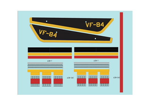 Freewing 64mm EDF F-14 Tomcat Water Slide Decal Set B