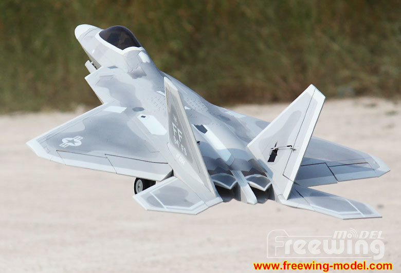 Freewing F-22 Raptor Ultra Performance 8S 90mm EDF Jet airplane