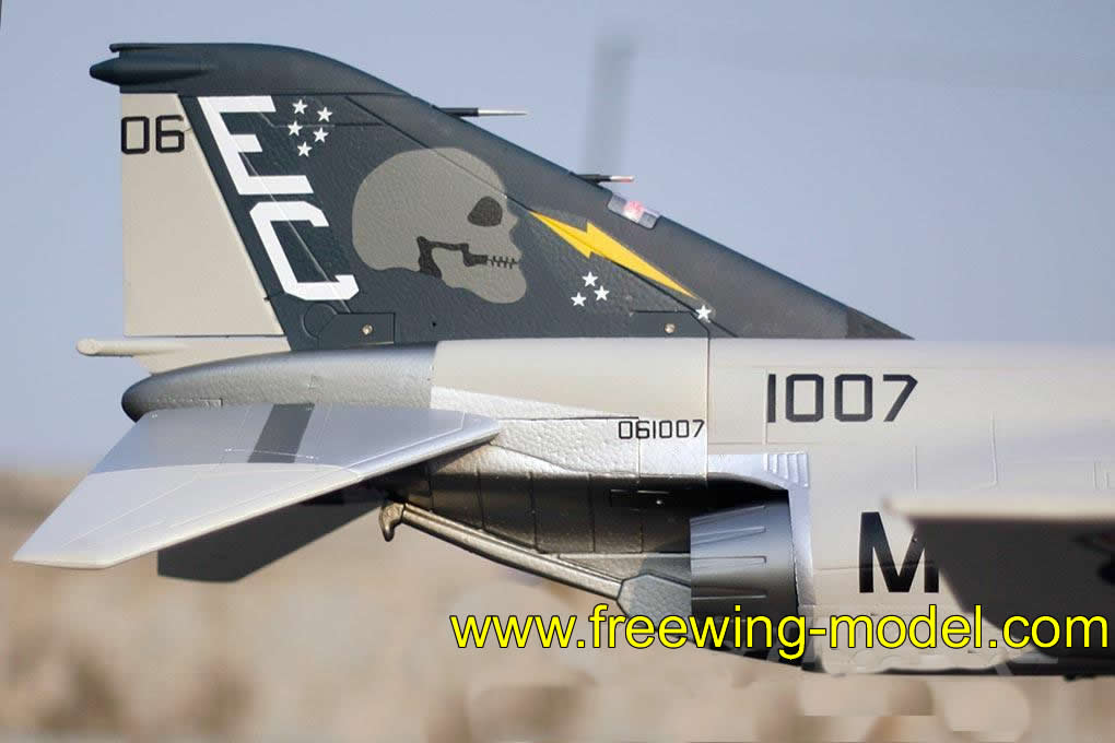 Freewing F-4 Phantom II Ghost Grey 90mm EDF Jet - PNP RC airplane