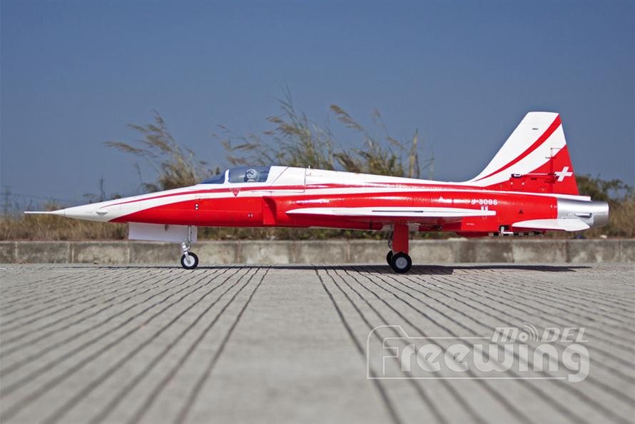 Freewing F-5 Tiger II Swiss 80mm EDF Jet PNP RC Airplane