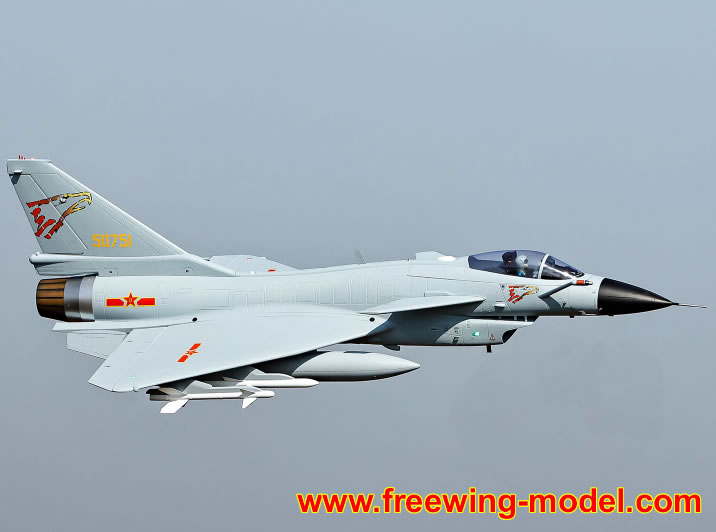 >Freewing J-10A Super Scale 90mm Jet RC JET Flight Image