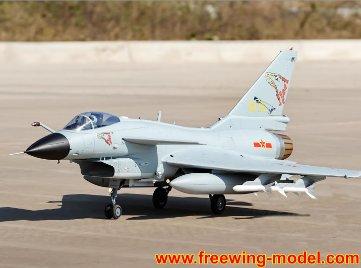 >Freewing J-10A Super Scale 90mm Jet 8S PNP RC JET Flight Image