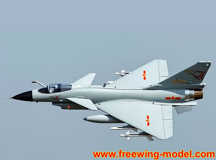 >Freewing J-10A Vigorous Dragon 90mm Jet ARF Plus Servos RC Airplane Flight Image