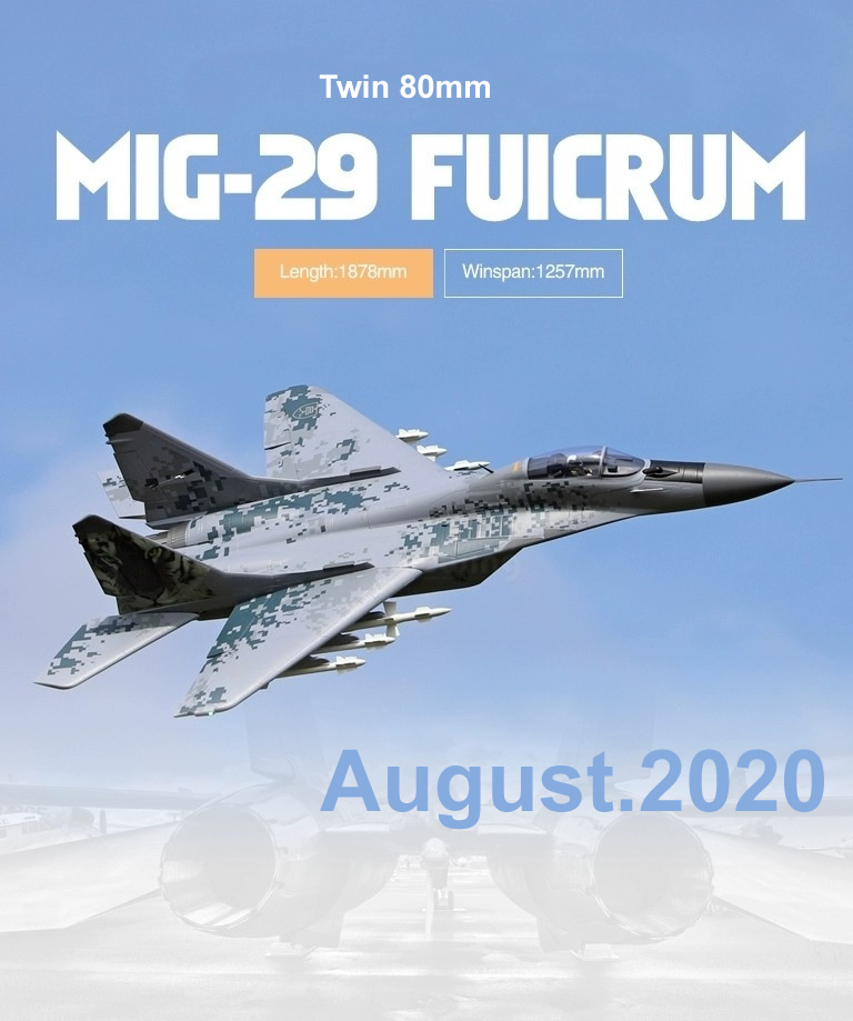 Freewing MiG-29 Fulcrum Digital Camo Twin 80mm EDF Jet PNP RC Airplane