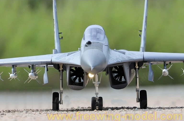 Freewing MiG-29 Fulcrum Digital Camo Twin 80mm EDF Jet ARF Plus Servos RC Airplane