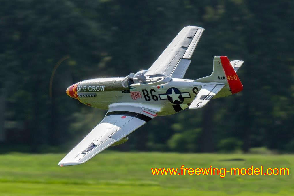 Freewing P-51D HP Old Crow 1410mm (55 inch) Wingspan PNP RC Airplane