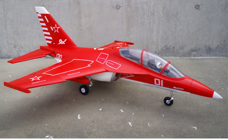 Freewing Yak-130 V2 Red 70mm EDF Jet PNP 