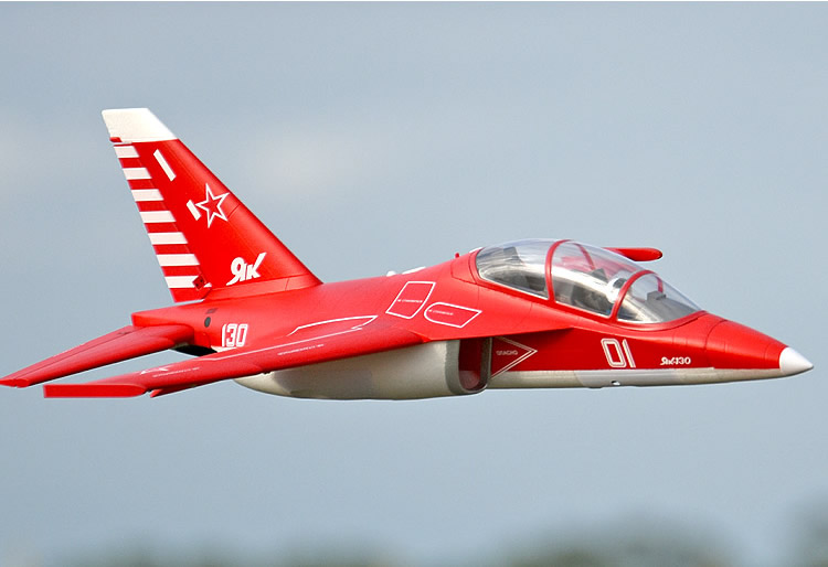 Freewing Yak-130 V2 Red 70mm EDF Jet PNP 