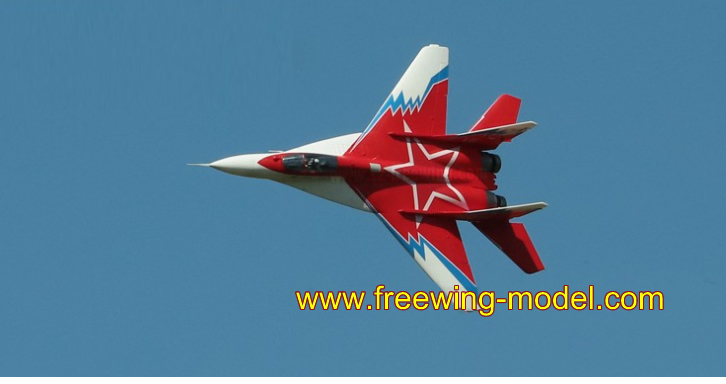 MiG-29 Red OVT Twin 80mm EDF Jet PNP Rc Airplane