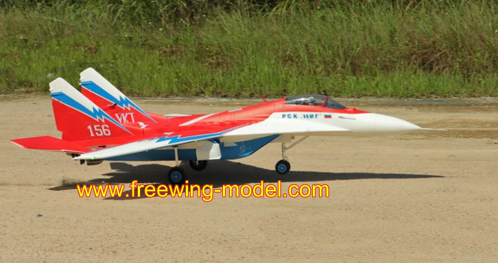 MiG-29 Red OVT Twin 80mm EDF Jet PNP Rc Airplane