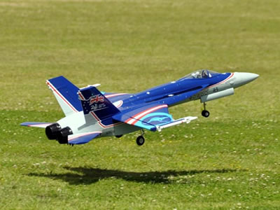 Freewing Blue F/A-18E Hornet V2 90mm EDF Thrust Vectoring Jet - PNP RC Airplane