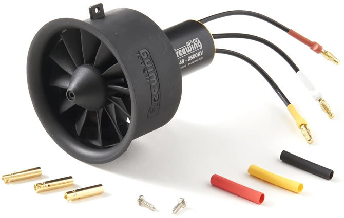 Freewing 64mm 12-Blade EDF 6S Power System 2949-2500Kv Inrunner Motor EDF