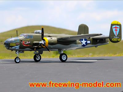 FlightLine B-25 Mitchell Bomber 1600mm PNP RC Airplane