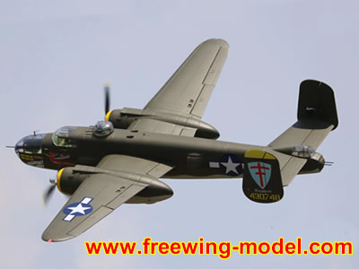 FlightLine B-25 Mitchell Bomber 1600mm PNP RC Airplane