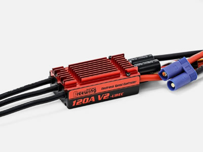 Freewing 120A V2 ESC Brushless Speed Control 3-8S Input Reverse Brake Function