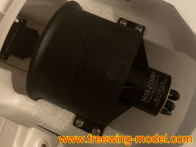 Freewing 3658-2150Kv Inrunner Motor 80mm 12-Blade EDF 6S Power System